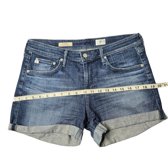 AG Adriano Goldschmied Hailey Ex-Boyfriend Roll-Up Shorts Size 29 - Picture 6 of 8